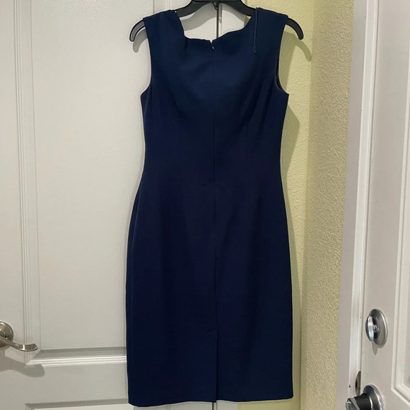 Adrianna Papell Navy Midi Dress - Picture 3 of 4